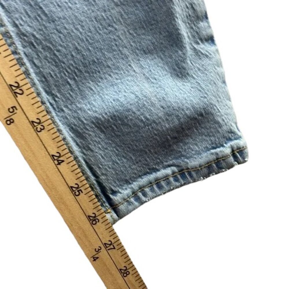 Zara High Rise Distressed Jeans Size 4 - Picture 6 of 13